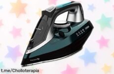 Plancha de vapor Cecotec Fast&Furious 5060 Ultra con doble suela cerámica, ¡éste brutal ofertón se va volando! Dale a tu ropa el trato que merece antes de que sea tarde.