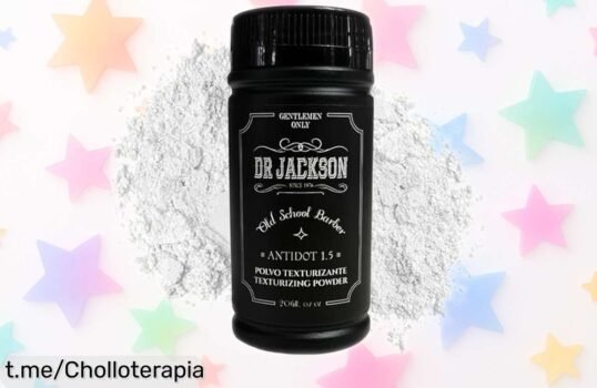 Polvos texturizantes Dr. Jackson para hombre: da volumen y fijación natural a tu cabello ¡aprovéchalo ya antes de que se agote esta oferta voladora!