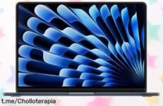 Portátil MacBook Air 2025 con chip M4 a precio rebajado, súper rápido y con batería que dura todo el día; aprovecha esta oferta limitada y siente la potencia al instante.