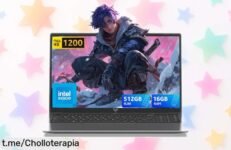 Portátil Tivique 16” Full HD con 16GB y SSD ampliable, ¡chollo rebajado que volará! Ideal para estudiar o trabajar cómodo. No te quedes sin el tuyo ahora mismo.