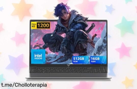 Portátil Tivique 16” Full HD con 16GB y SSD ampliable, ¡chollo rebajado que volará! Ideal para estudiar o trabajar cómodo. No te quedes sin el tuyo ahora mismo.