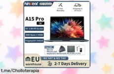 Portátil potente Ninkear A15 Pro Ryzen 5 a precio loco: un super chollo que no puedes dejar escapar. ¡Hazlo tuyo y transforma tu día ahora mismo!