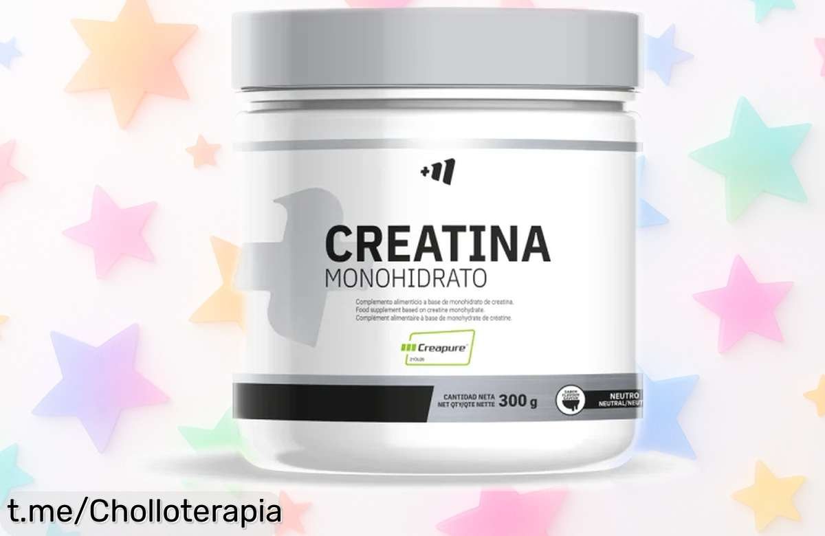 Potencia tus entrenos con creatina monohidrato Creapure® 300g a precio loco: ¡descuento brutal por tiempo limitado! No te quedes sin energía y alcanza tus metas ahora mismo.
