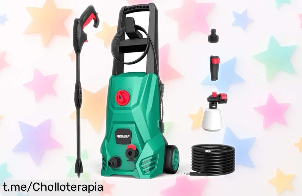 Potente hidrolimpiadora HYCHIKA con depósito de espuma a un precio rebajado que no se ve todos los días, ¡no te quedes sin la tuya y disfruta limpiando como nunca!