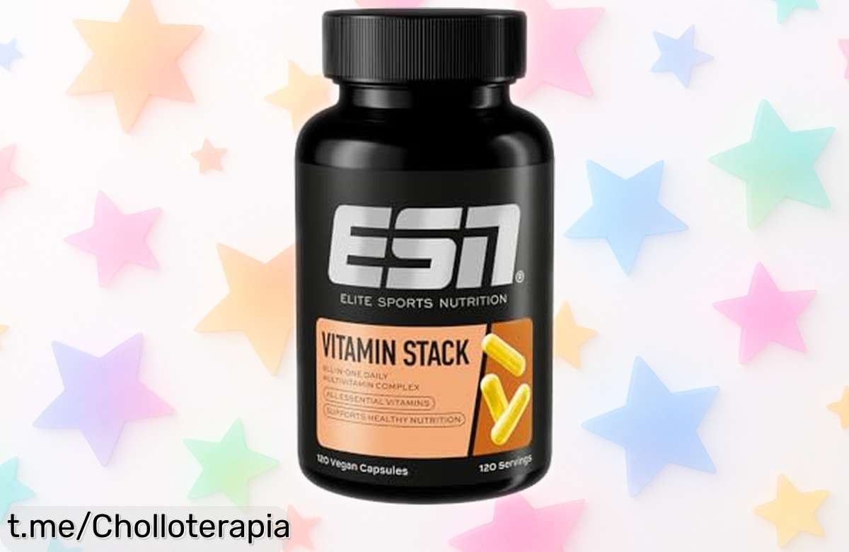 Potente multivitamínico ESN vitamin stack con 13 vitaminas en una cápsula, tu aliado para energía y fuerza diaria a un precio rebajado de locura ¡No te quedes sin él!