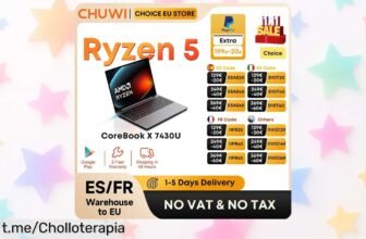 Potente portátil CoreBook X, ¡solo por tiempo limitado! Pantalla 2K y súper rendimiento que te dejará boquiabierto. No dejes escapar este super chollo y siente la diferencia ya mismo.