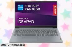 Potente portátil Lenovo IdeaPad i5 con 16GB RAM a precio rebajado, disfruta de un rendimiento increíble y haz tus tareas volar. ¡No te quedes sin el tuyo!