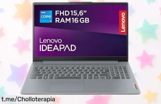Potente portátil Lenovo IdeaPad i5 con 16GB RAM a precio rebajado, disfruta de un rendimiento increíble y haz tus tareas volar. ¡No te quedes sin el tuyo!