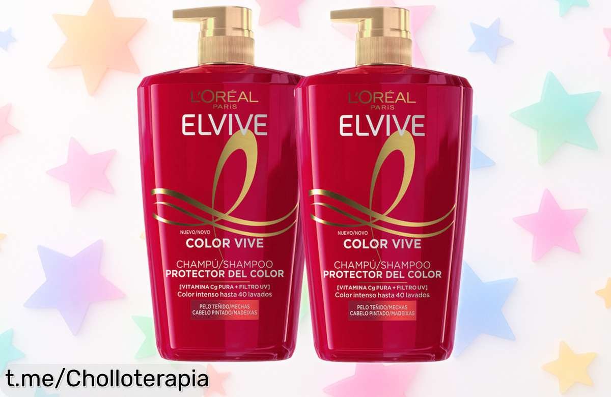 Potente rutina Elvive Color Vive de L’Oréal Paris a precio rebajado, el super chollo que tu cabello teñido estaba esperando. ¡No lo dejes escapar y brilla con cada mechón!