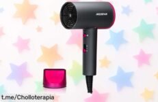 Potente secador de pelo AIGOSTAR con 2200W y tecnología iónica a un precio rebajado; seca rápido y cuida tu cabello, ¡aprovéchalo antes de que se agote!