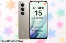 Potente smartphone Xiaomi Redmi 15 de 6+128 GB con cámara de 50MP y batería que dura todo el día ¡Chollazo limitado para un placer diário nunca visto!