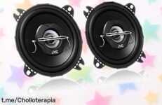 Potentes altavoces coaxiales JVC para coche, sonido claro y graves impactantes a un precio rebajado que no querrás dejar pasar. ¡Mejora tu música y da vida a tus viajes ahora!