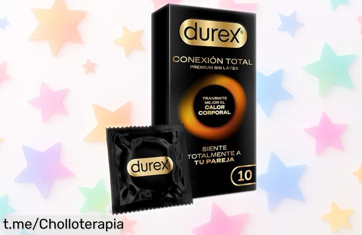 Preservativos ultrafinos Durex Conexión Total sin látex a precio rebajado, siente la pasión al máximo y disfruta de momentos únicos con total seguridad. ¡No te quedes sin los tuyos!