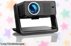 Proyector portátil 4K Einyoumily con WiFi6 y 28000 lúmenes a precio loco, disfruta tus series favoritas como nunca ¡cómpralo ya antes de que se agote esta oferta imperdible!