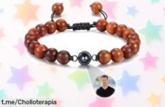 Pulsera personalizada para hombre con foto que emociona, ¡super chollo a precio loco! Oferta limitada, hazla tuya ya y sorprende a papá o tu pareja con un detalle único.