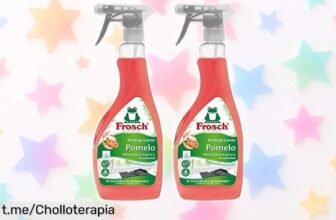 Quitagrasas ecológico Frosch 2x pomelo, ¡rebajado! Elimina la grasa sin esfuerzo y deja un aroma fresco. Corre, que vuelan estas unidades irresistibles.