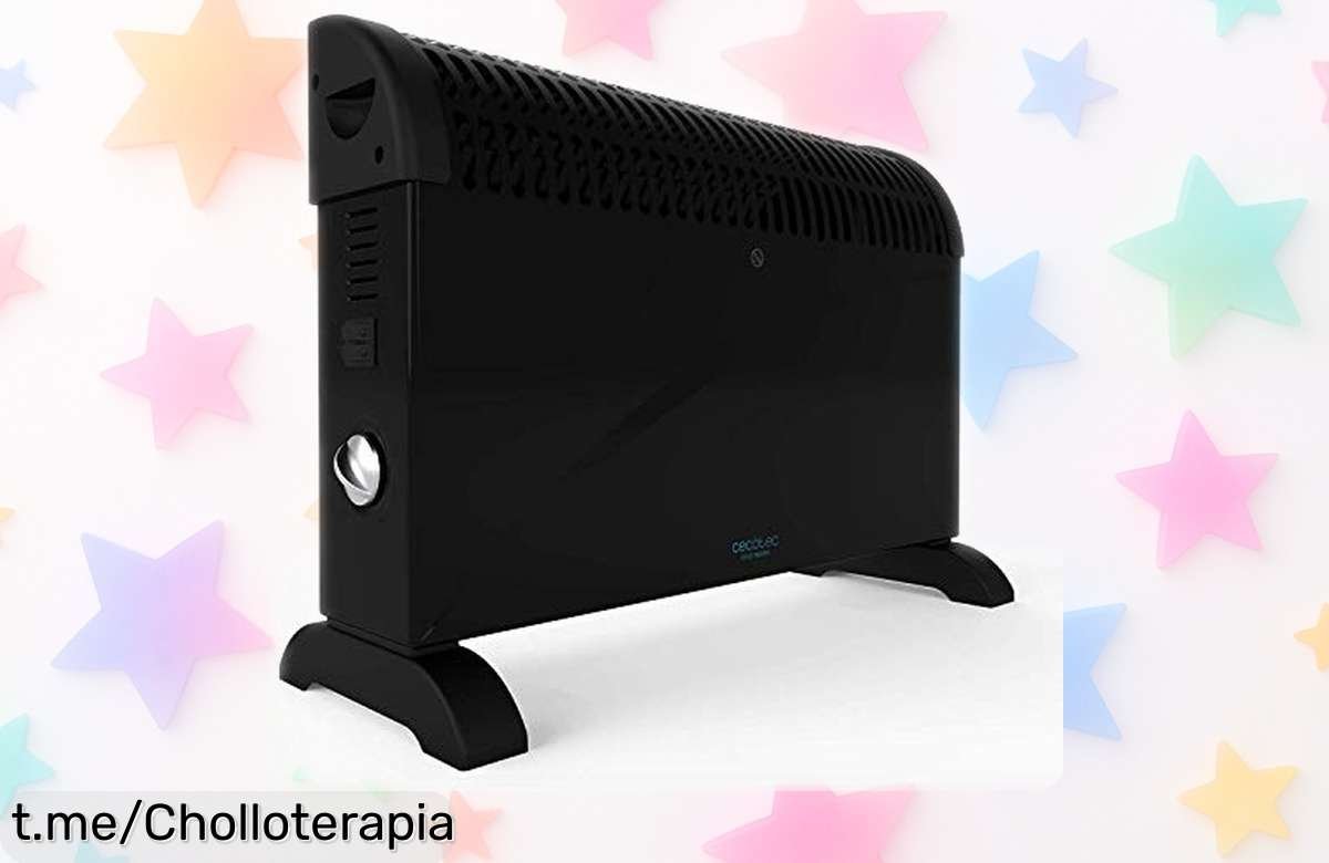 Radiador eléctrico Cecotec super silencioso para calentar tu hogar rápido y seguro, ahora a precio muy rebajado ¡No dejes pasar este ofertón que lo convertirá en un lugar acogedor!