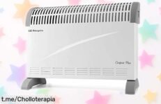 Radiador eléctrico bajo consumo Orbegozo con termostato regulable, ¡rebajado a un precio loco! Calor rápido y silencioso que te hará sentir bien, aprovecha este chollo antes de que se acabe.