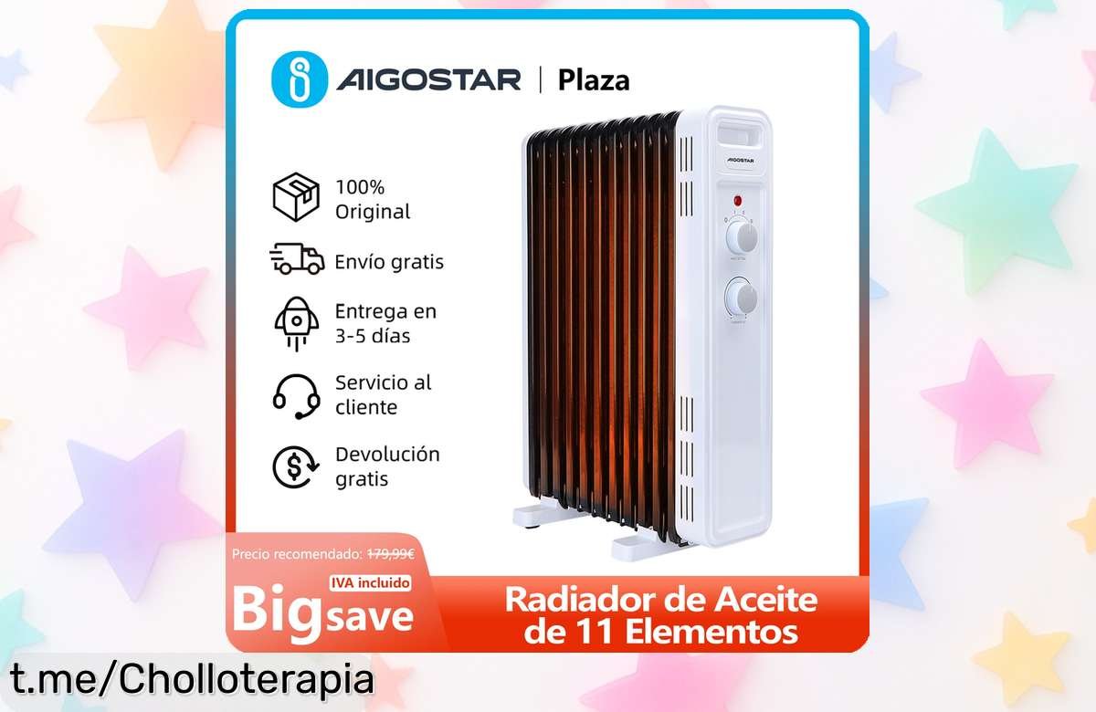 Radiador eléctrico de aceite silencioso 2300W: ¡super chollo rebajado para calentar tu hogar y disfrutar del calor que mereces, pero date prisa, esta oferta no durará!
