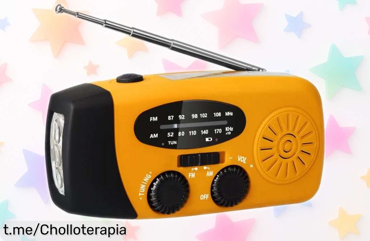Radio de emergencia portátil con carga solar y power bank a precio loco; ¡no te pierdas esta oportunidad única de estar siempre protegido y poder descansar sin preocupaciones!