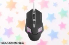 Ratón gaming Mars Gaming MM024 a precio rebajado, mejora tu setup y disfruta de la iluminación RGB flow mientras conquistas cada partida. ¡Corre que vuelan!