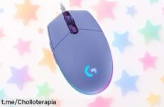 Ratón gaming ultra ligero con sensor de 8000 DPI y luces RGB personalizables, ¡super chollo limitado que te llevará a ganar! No lo pienses más, tu partida merece esta precisión.