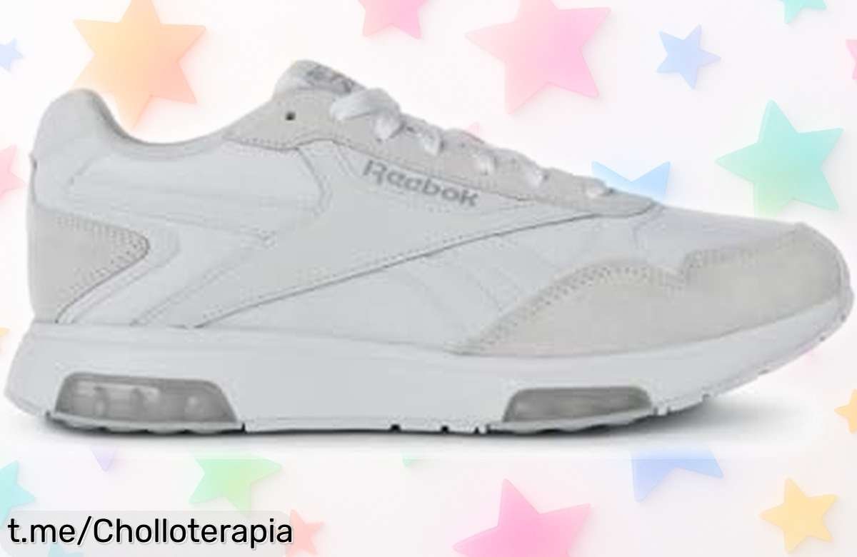 Rebajadas zapatillas Reebok Glide DMX blancas y grises, ideales para correr al máximo. ¡Aprovecha este precio de ganga antes de que desaparezcan!