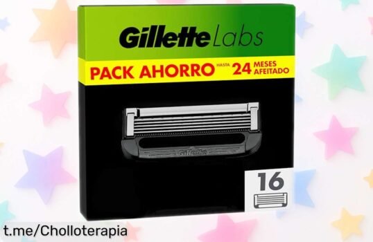 Recambios para maquinillas GilletteLabs con 5 hojas y recortadora: afeitado suave a precio rebajado, ¡aprovéchalo antes de que se agote y dale un capricho a tu piel!