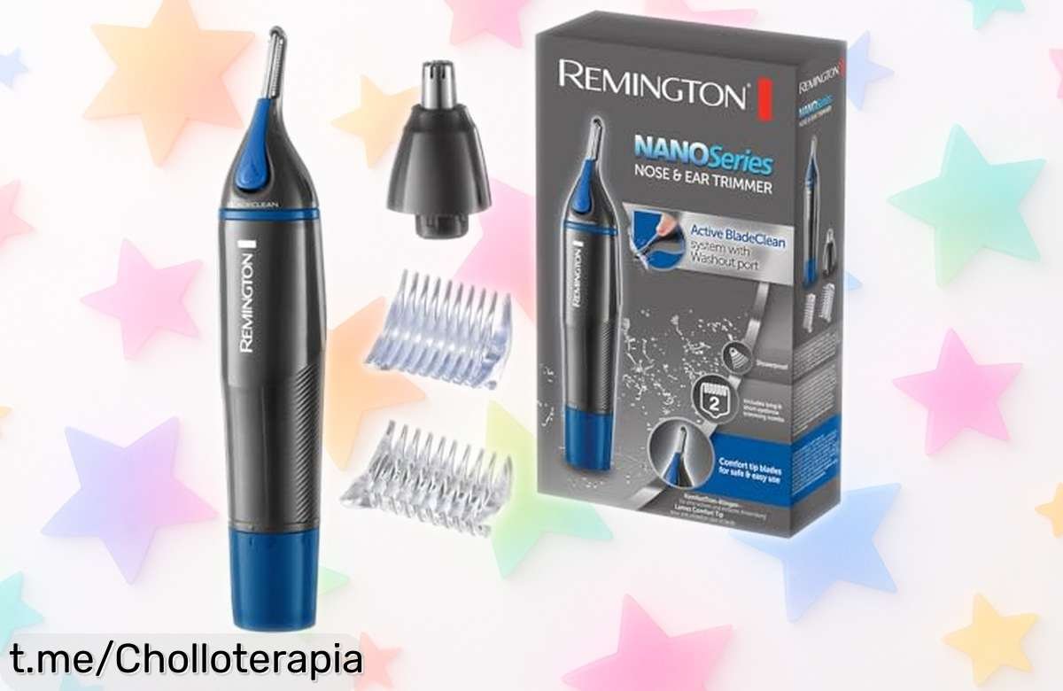 Recortador de nariz y orejas Remington con cabezal giratorio, ¡cuidado personal a precio rebajado que no puedes dejar escapar! Mantente siempre impecable y limpio.
