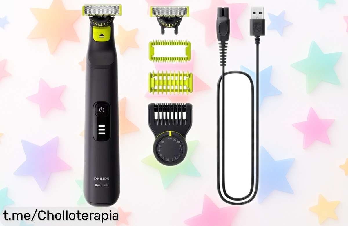 Recortadora de barba y cuerpo Philips OneBlade Pro con precio rebajado, ¡disfruta del afilado perfecto y no te pierdas esta oportunidad única antes que se agote!