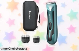 Recortadora eléctrica Kensen para hombre con hoja cerámica, ahora a un precio rebajado que no se repetirá: ¡lúcete impecable y aprovecha este super chollo ya!
