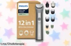 Recortadora todo en uno Philips Serie 5000 con cuchillas autoafilables, ahora a un precio rebajado que no puedes dejar pasar. ¡Hazte con tu estilo perfecto antes de que se agote!