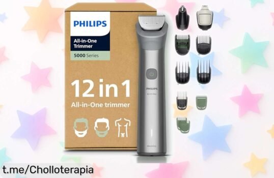 Recortadora todo en uno Philips Serie 5000 con cuchillas autoafilables, ahora a un precio rebajado que no puedes dejar pasar. ¡Hazte con tu estilo perfecto antes de que se agote!