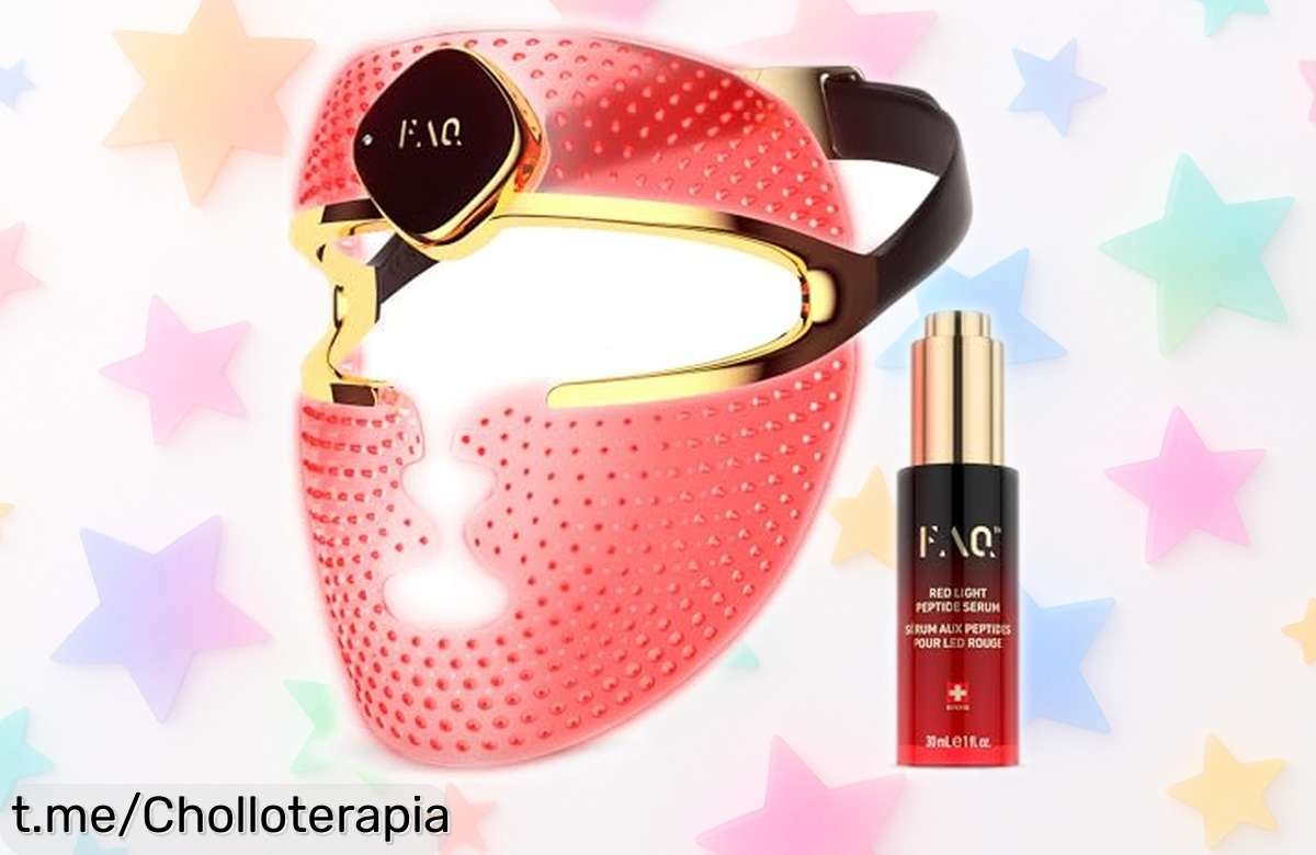 Rejuvenece tu rostro con la máscara LED facial de 8 colores y sérum rojo, ahora a precio loco: ¡haz que tu piel brille y eleva tu autoestima al instante!