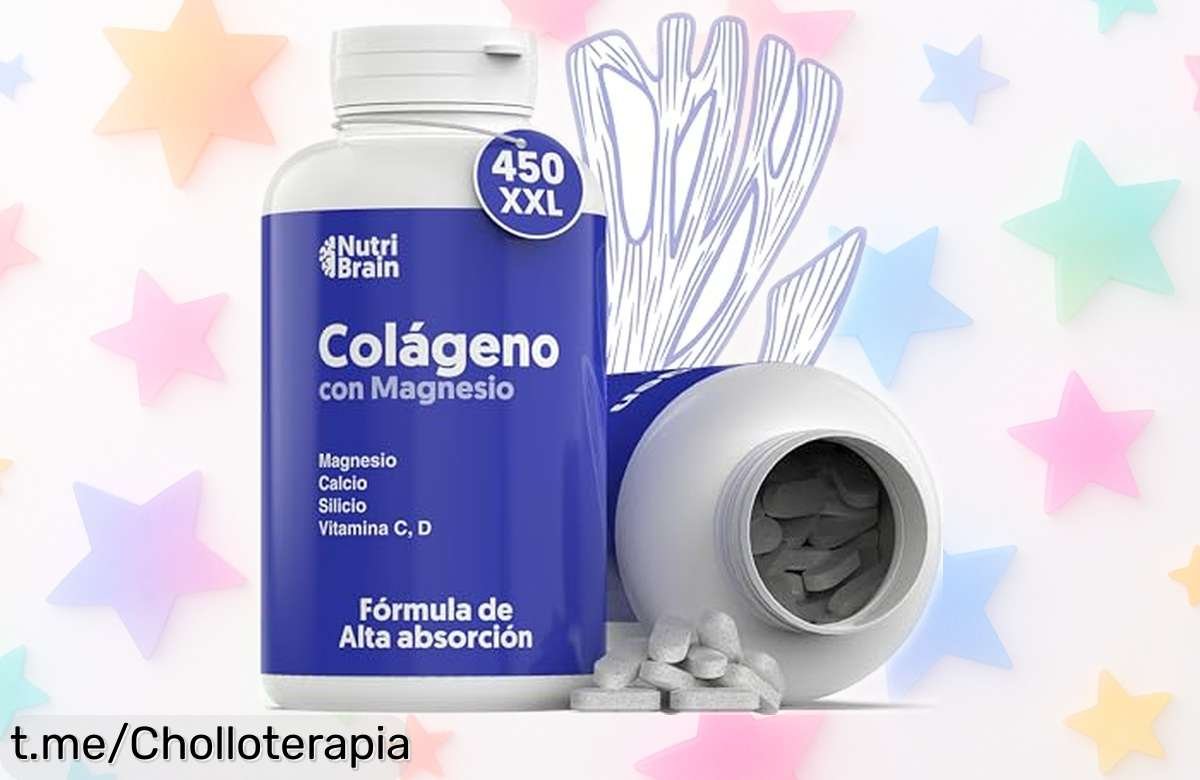 Rejuvenecedor colágeno hidrolizado con magnesio y calcio para piel, pelo y articulaciones: ¡aprovecha el descuentazo por tiempo limitado y potencia tu bienestar ya!