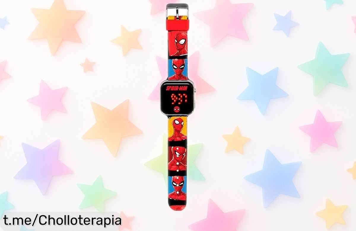 Reloj digital Spiderman para niños que brilla en la oscuridad, ¡rebajado a un precio locazo! Regala alegría y diversión antes de que se agote.