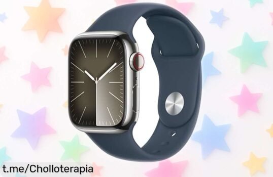 Reloj inteligente Apple Watch Series 9 en acero azul tormenta, precio rebajado increíble que no puedes dejar pasar; vive la tranquilidad al instante y hazlo tuyo ya mismo.