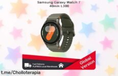 Reloj inteligente Samsung Galaxy Watch7 de 40mm, un super chollo en oferta limitada que no querrás dejar escapar para estar siempre a la última. ¡Aprovecha antes que se acabe!