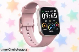 Reloj inteligente con pulsómetro y 25 modos deportivos, resistente al agua IP68, ¡ahora a precio rebajado! No dejes pasar este super chollo para cuidar tu salud mientras te eleva el día.