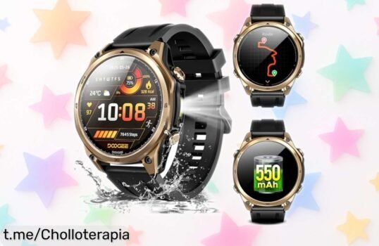 Reloj inteligente militar DOOGEE con pantalla AMOLED y GPS, super chollo con descuento brutal – ¡aprovéchalo antes de que se agote y siente el poder en tu muñeca!