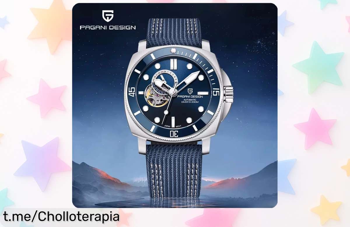 Reloj mecánico automático Pagani Design 43MM con espejo de zafiro a precio loco, ¡aprovéchalo ya y brilla con estilo antes de que se agoten!