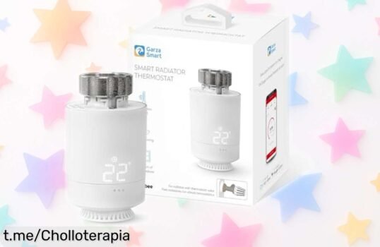 Revolucionario cabezal termostático inteligente Garza con control por app y voz. ¡Aprovecha este super chollo, nunca verás un precio así! Controla tu calefacción al instante y siente la diferencia ya mismo.