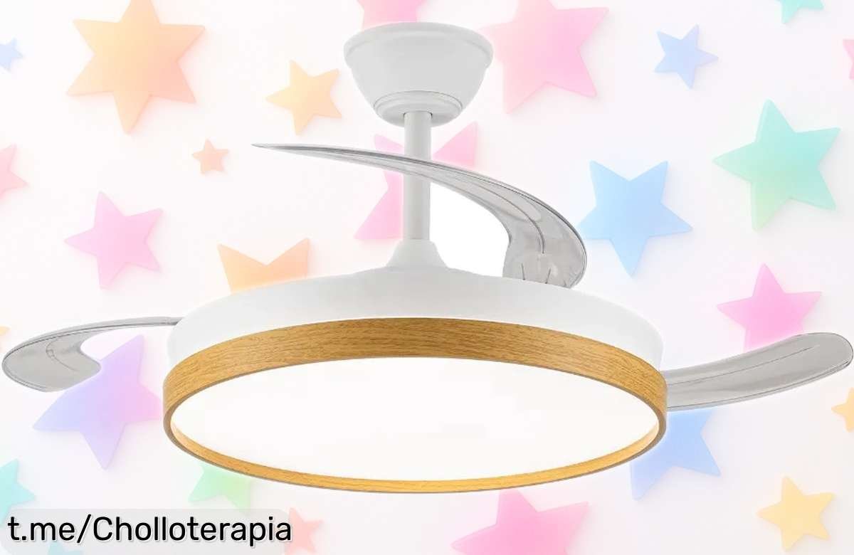 Revolucionario ventilador de techo Akunadecor con motor silencioso y luz LED regulable: ¡ofertón exclusivo por tiempo limitado, no dejes escapar este chollazo!