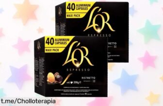 Ristretto L'OR 80 cápsulas Maxi Pack compatibles Nespresso a precio loco: ¡80 tazas de café premium intensamente delicioso que no se presentan todos los días! ¡No lo dejes escapar y hazte con el tuyo ya!