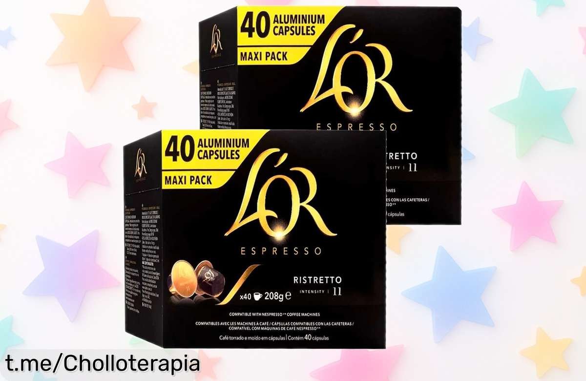 Ristretto L’OR 80 cápsulas Maxi Pack compatibles Nespresso a precio loco: ¡80 tazas de café premium intensamente delicioso que no se presentan todos los días! ¡No lo dejes escapar y hazte con el tuyo ya!