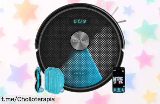 Robot aspirador Cecotec con navegación láser a precio rebajado, un super chollo que hará que tu hogar brille y mejorará tus días. ¡Aprovecha antes de que se agote!
