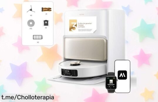 Robot aspirador y friegasuelos Mova V50 Ultra a precio loco, con succión brutal de 24.000 Pa; no pierdas esta oportunidad de tener el hogar más limpio y feliz ¡Corre antes que se acabe!