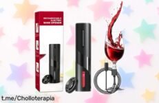 Sacacorchos eléctrico Bizcasa que abre tus botellas en 7 segundos y a un precio rebajado que te hará correr a comprarlo antes de que se agote. ¡Haz de cada brindis algo especial!