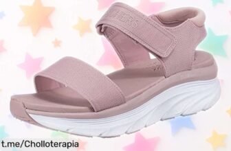 Sandalias deportivas Skechers D'LUX WALKER NEW BLOCK a precio rebajado, siente la ligereza en cada paso y conquista el día con este ofertón único que no puedes dejar pasar.