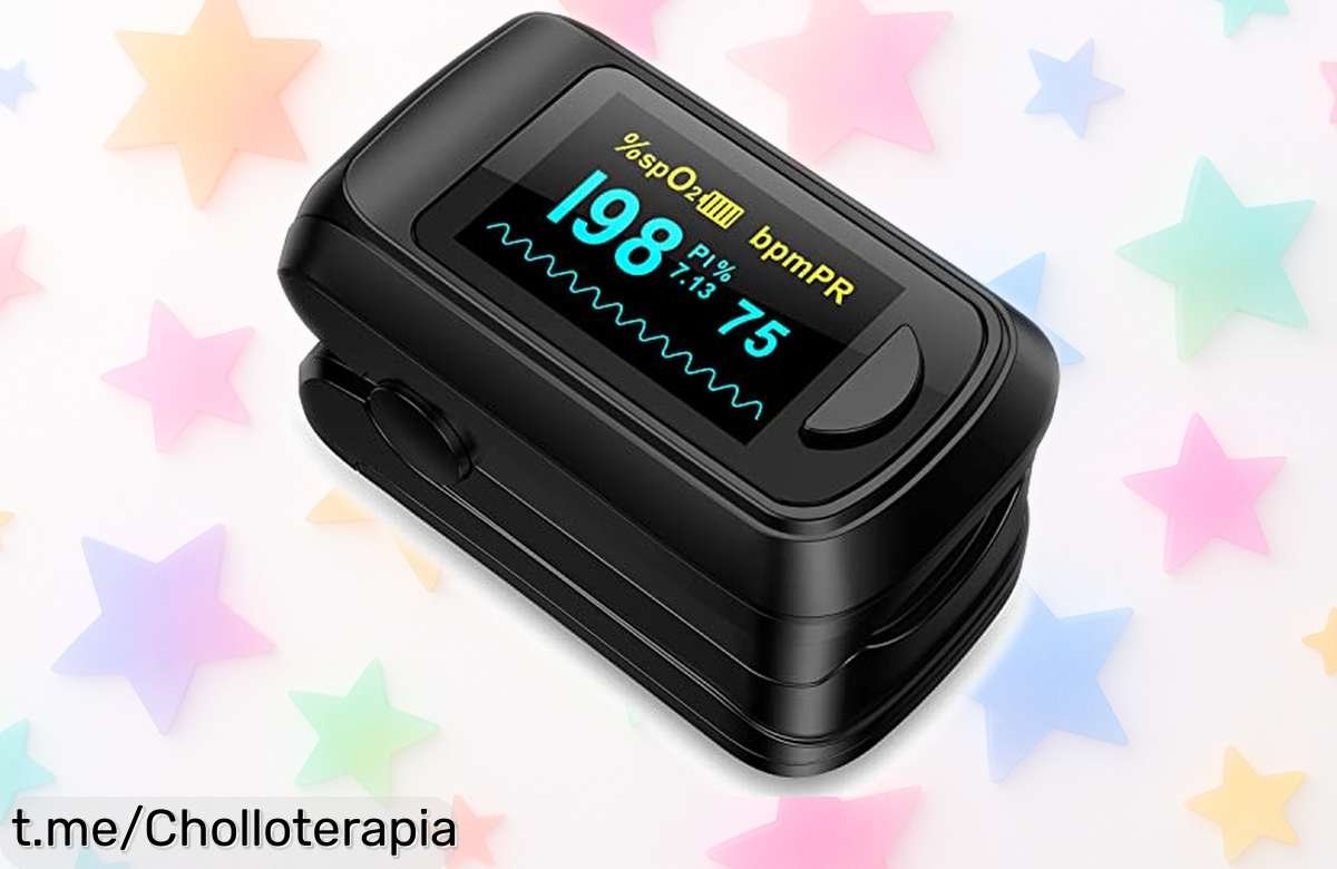 Saturador de oxígeno HealthTree con pilas, operación fácil y apagado automático: aprovecha este super chollo para cuidar tu salud donde quieras ¡hazlo tuyo antes que volen!